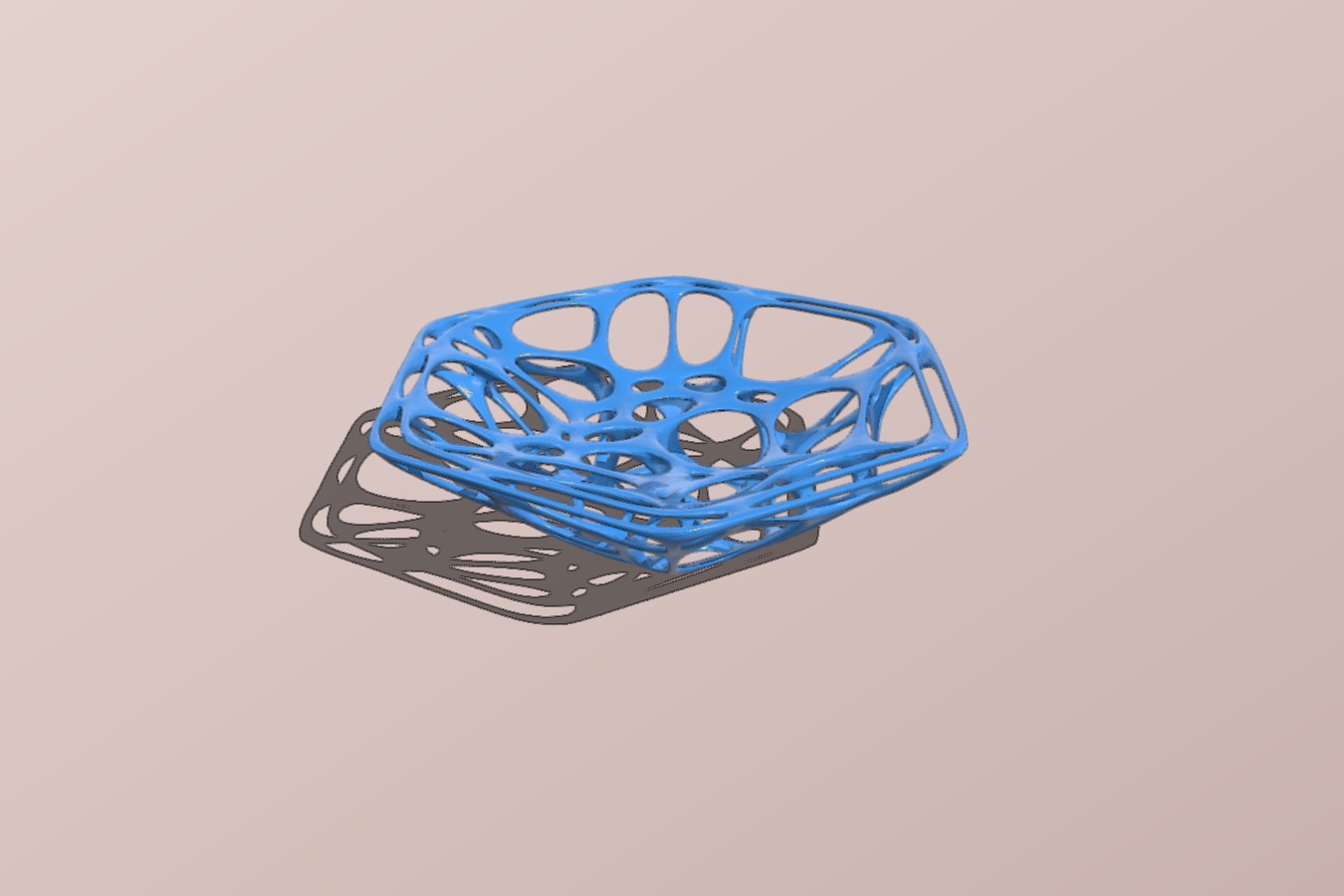 Voronoi Hexagon Dish