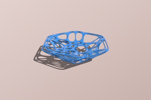 Voronoi Hexagon Dish | 3d print model
