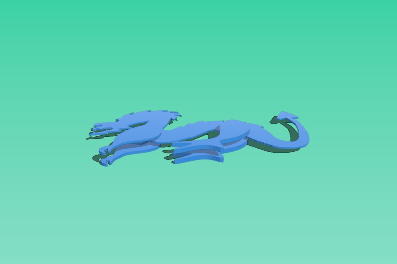 One piece positionable Dragon