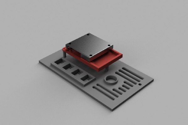 The OctoPanel:  OctoPrint hardware for the Rostock Max V2. | 3d print model