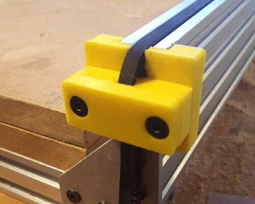 Open OX CNC Dual Belt Clamp for Y-axis | 3d print model