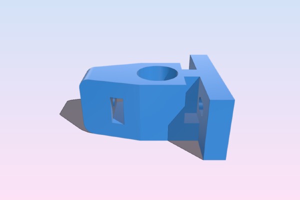 Microswitch-endstop mounting for 8mm shafts | 3d print model