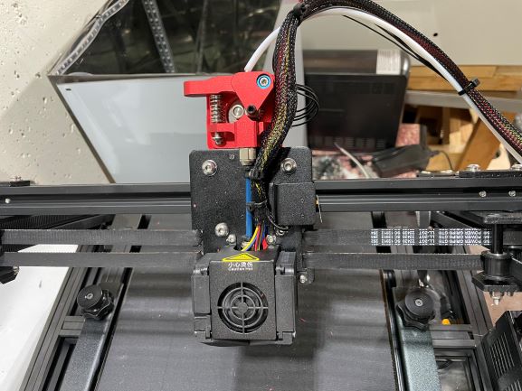 Very simple  DD CR30 PrintMill extruder mount with Klemco fan ducts