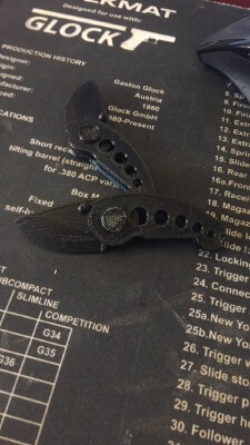 Mini Folding Knife Pins | 3d print model