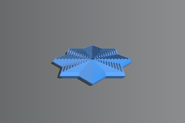 Octa Star illusion | 3d print model