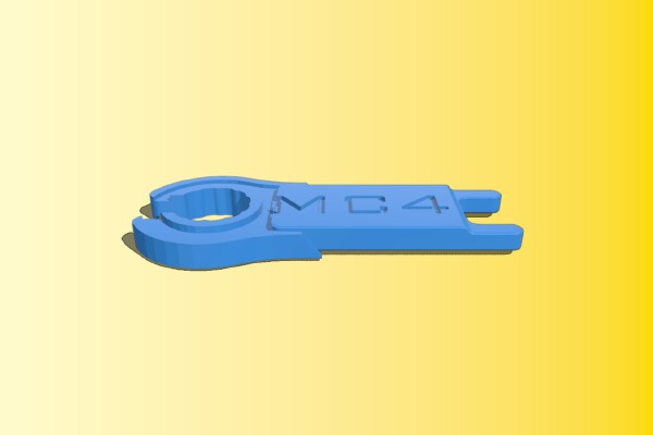 MC4 Tool Seperator and Wrench | 3d print model