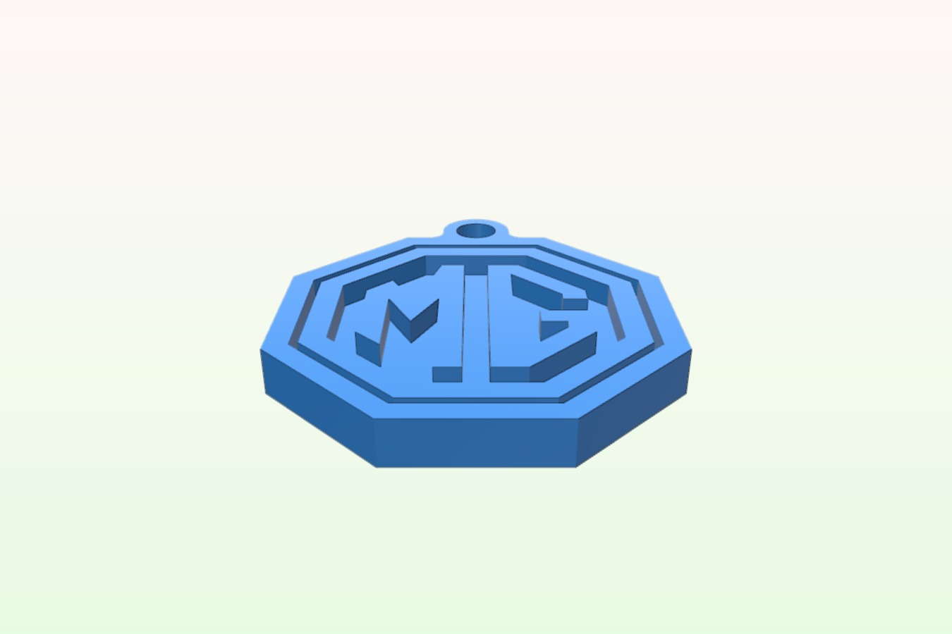 MG spinning key tag