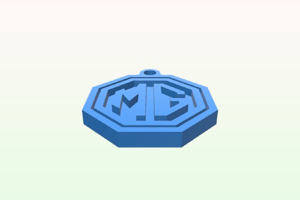 MG spinning key tag | 3d print model