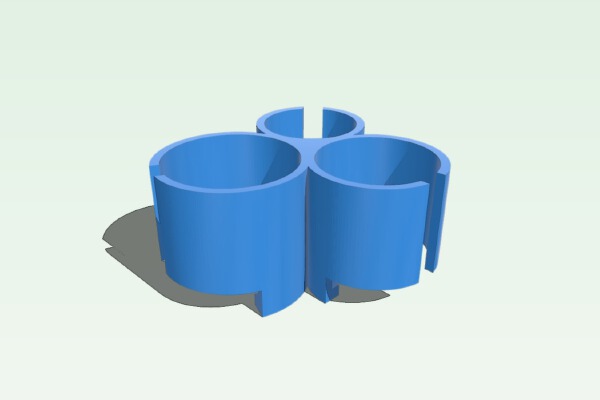 Euro coins holder (1, 2 & 5 cents) | 3d print model