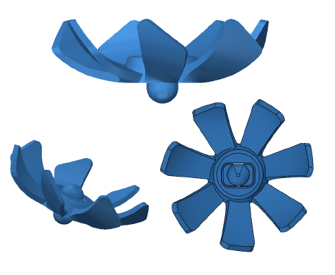 Wind Top - Winged spinning top toy (REDO) | 3d print model
