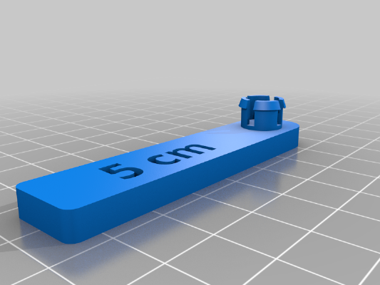 Flames of War folding metric units movement ruler (from 25 to 50 cm) | 3d print model