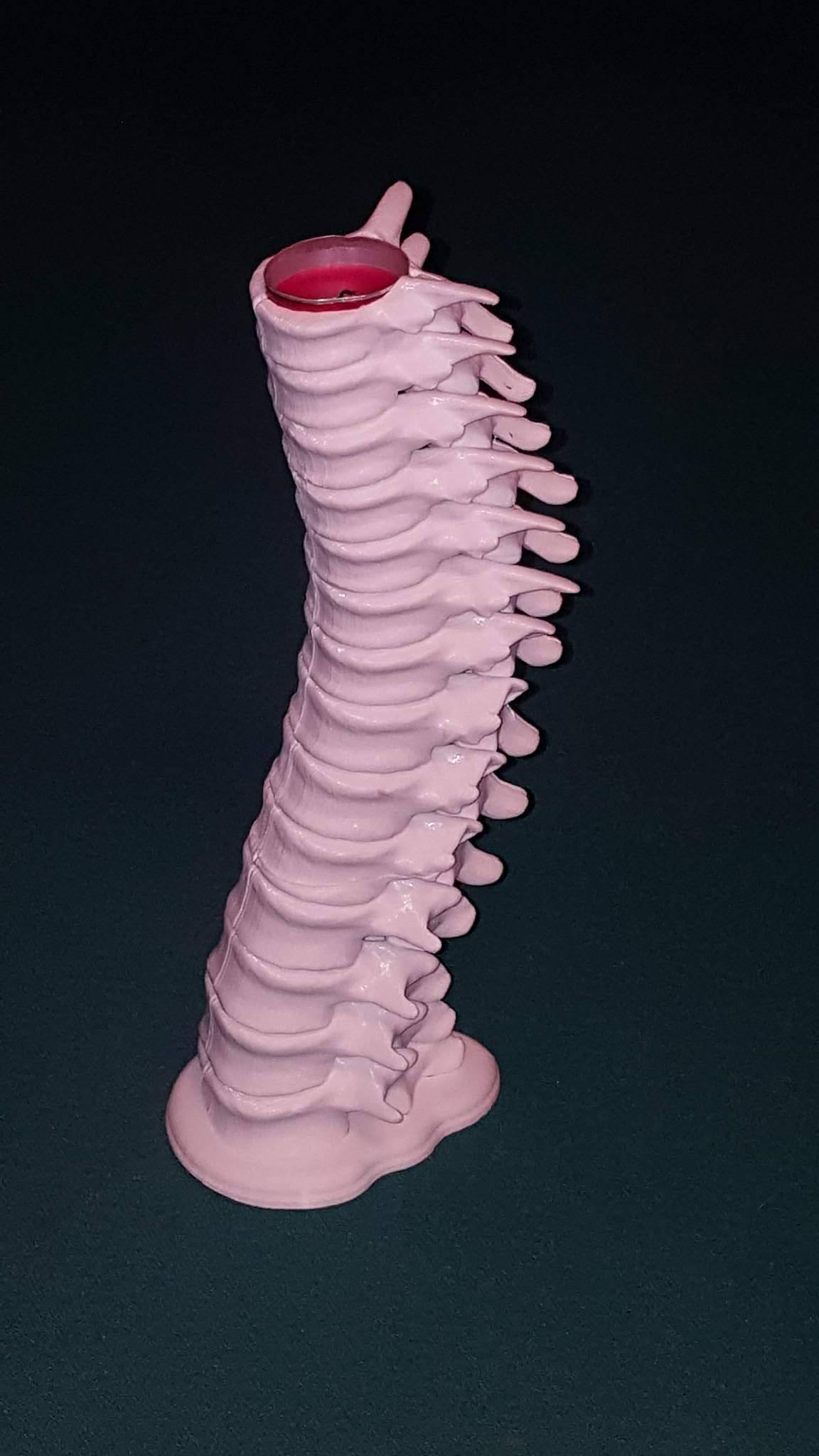 Spine Candle Holder w_ Base