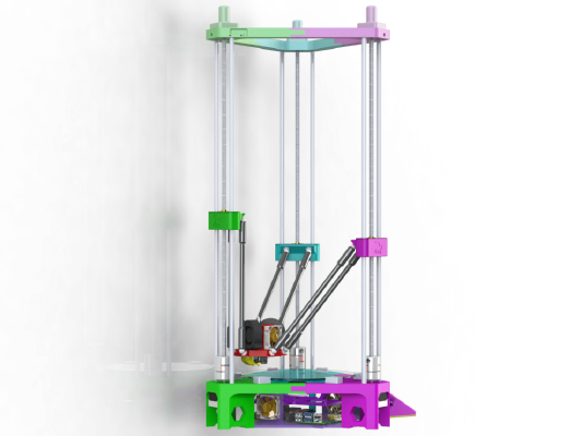 LSD! Lead Screw Delta Printer | 3d print model