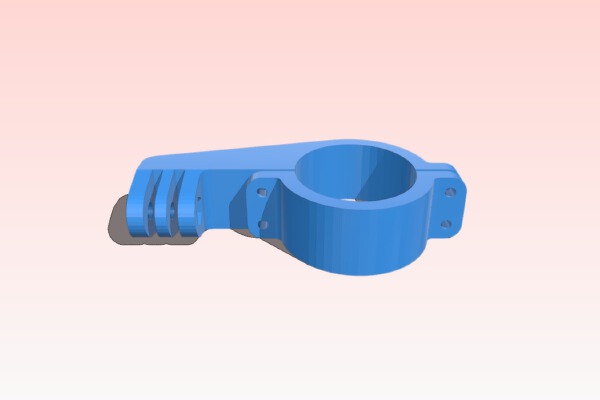 Gopro bike frame mount | 3d print model