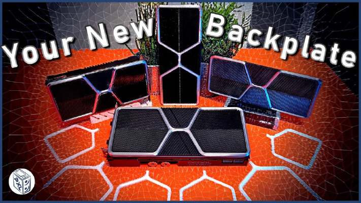 RTX 'ified GPU Backplate Scalable | 3d print model