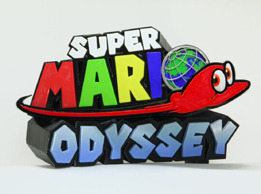 Super Mario Odyssey logo | 3d print model