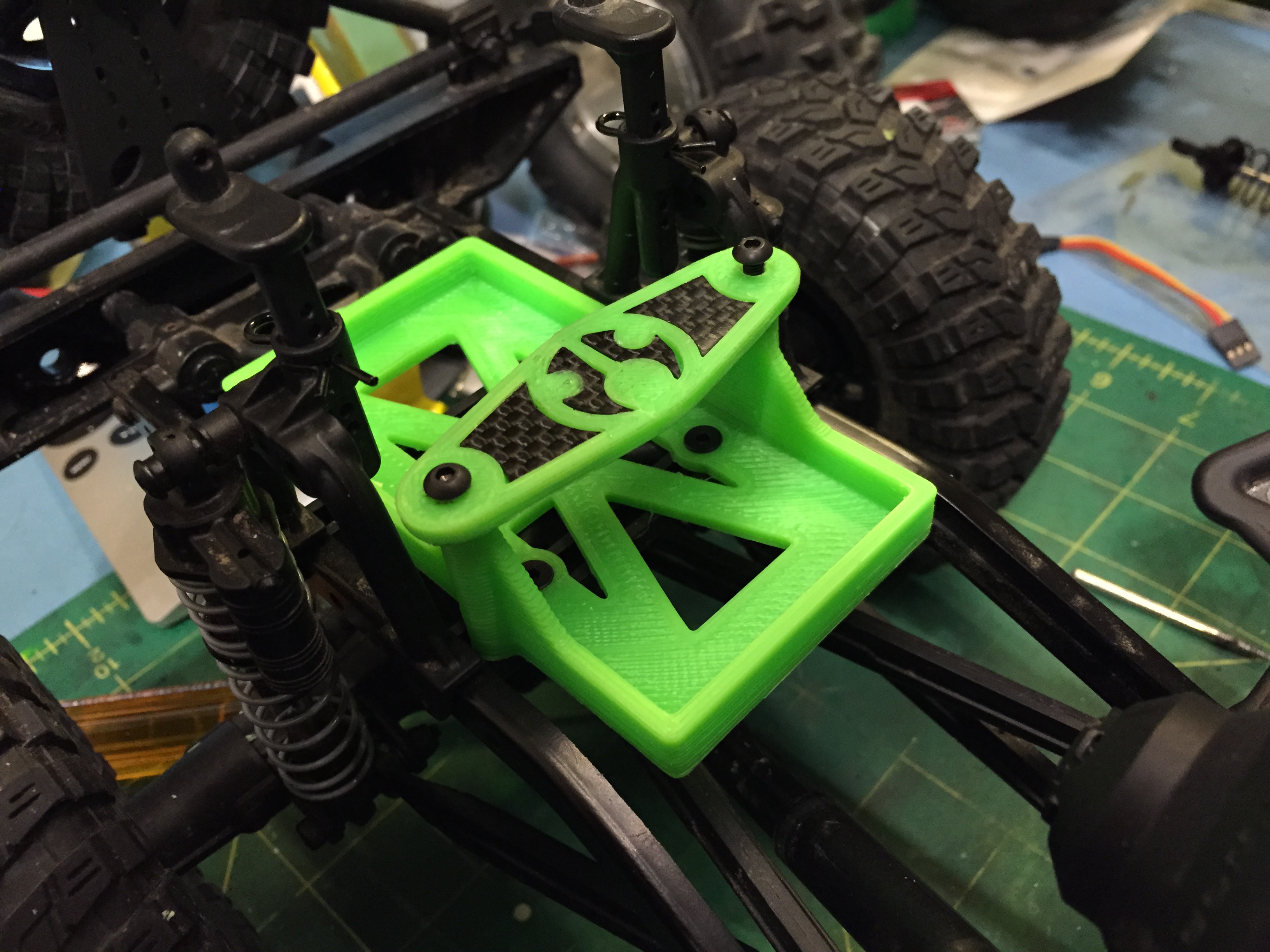 Axial SCX10 Rubicon Shorty Lipo Battery Tray