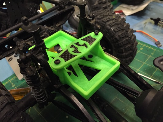 Axial SCX10 Rubicon Shorty Lipo Battery Tray | 3d print model