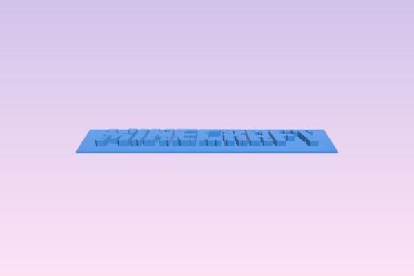 logo Minecraft | 3d print model