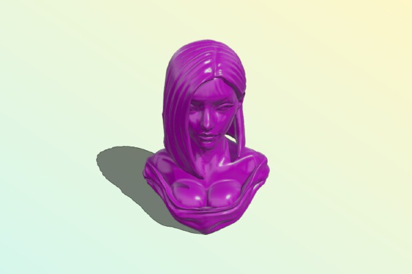 Head Poses women | 3d print model