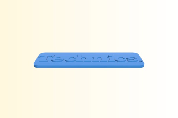 big Technics logo | 3d print model
