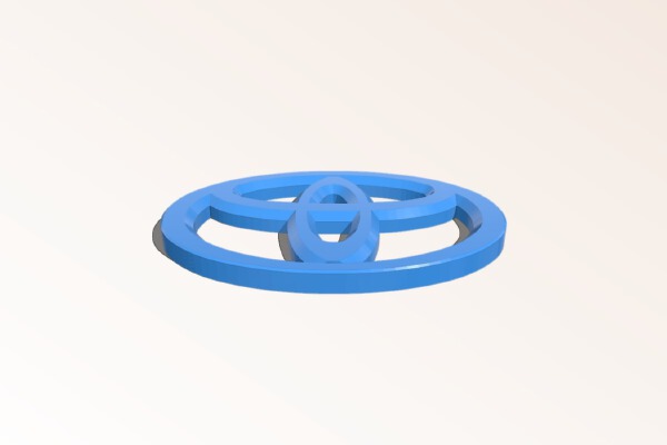 TOYOTA KEYCHAIN DESIGN | 3d print model