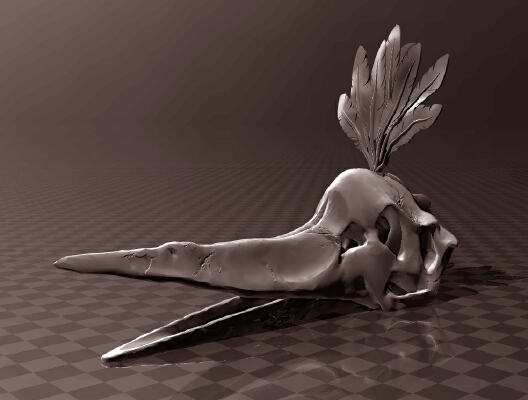 Pteranodon skull | 3d print model
