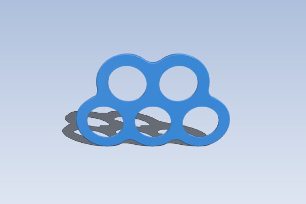 Miniature Wargame Movement Tray (25mm, 5 slots) | 3d print model
