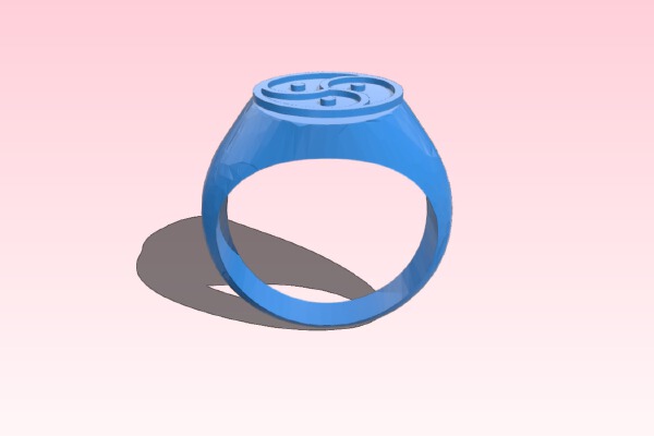 BDSM Signet Ring | 3d print model