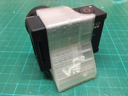 GoPro 3,4 mount - strap version - 35°, 30°, 0° | 3d print model