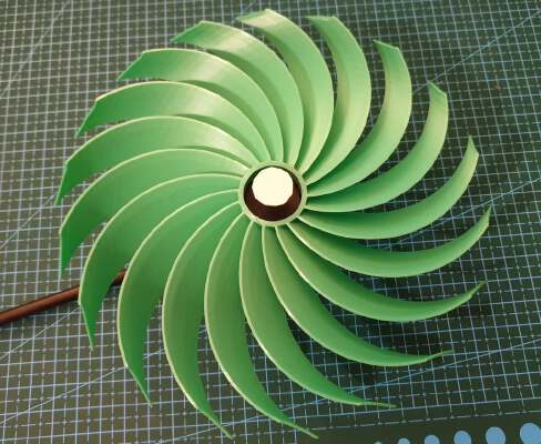 pinwheel for 608 bearing | 3d print model