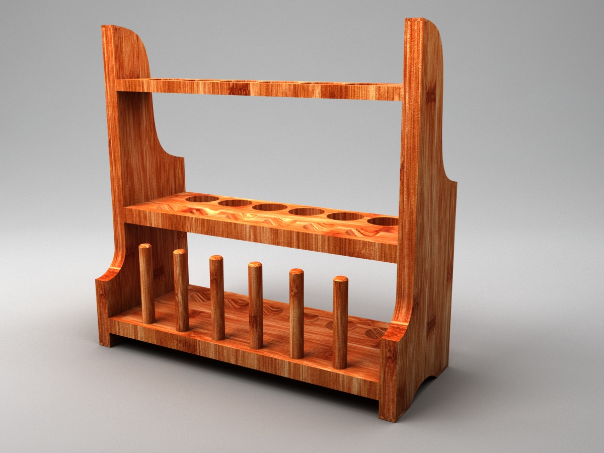 1950s Style Test Tube Rack