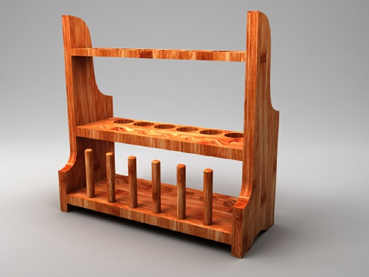 1950s Style Test Tube Rack | 3d print model