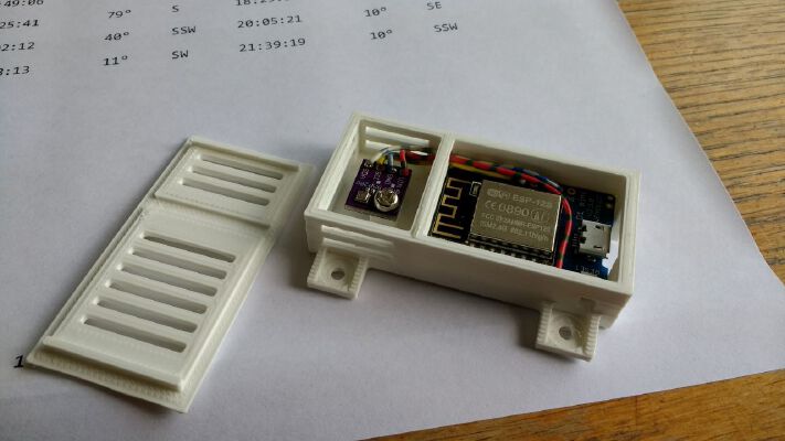 Wemos D1 mini V2.3 and up with BME280 case | 3d print model