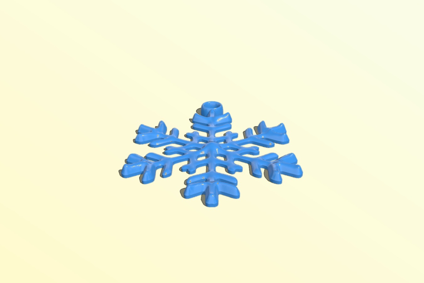 Snowflake pendant (flat back)