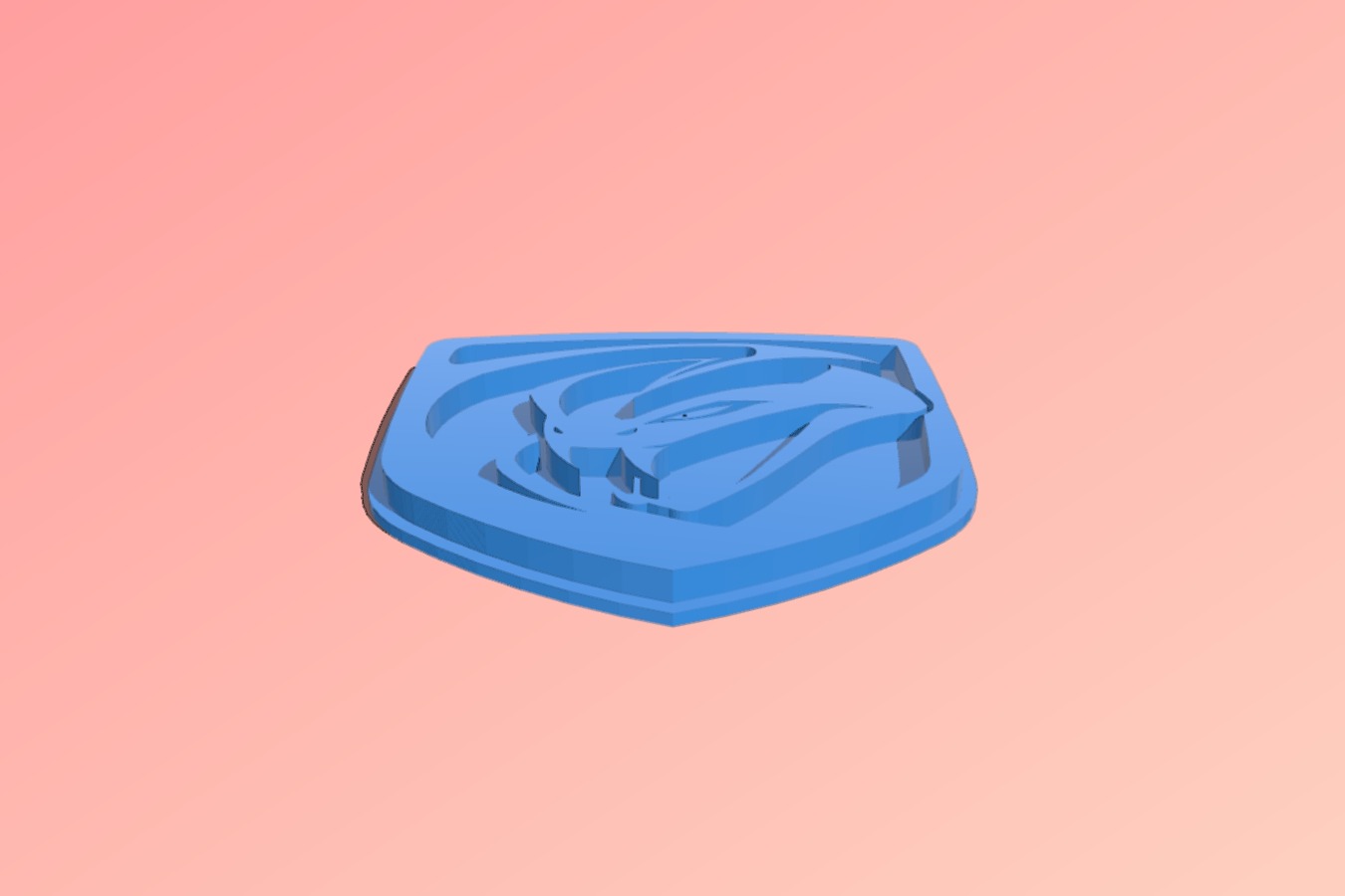 Viper Car Logo 3d Printit