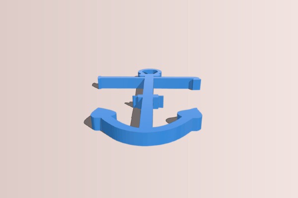 Anchor Necklace | 3d print model