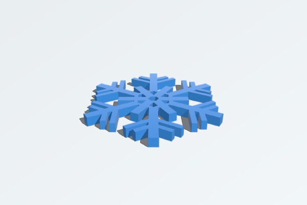 Laura's Snowflake Ornament 2014 | 3d print model