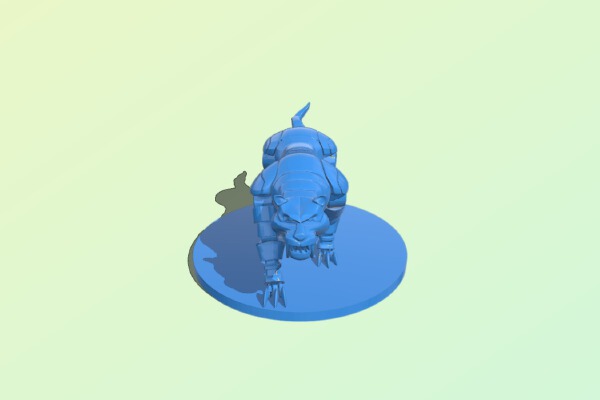 Clock work tiger | 3d print model
