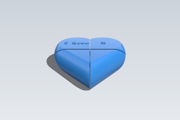 My Customized Preassembled Secret Heart Box | 3d print model