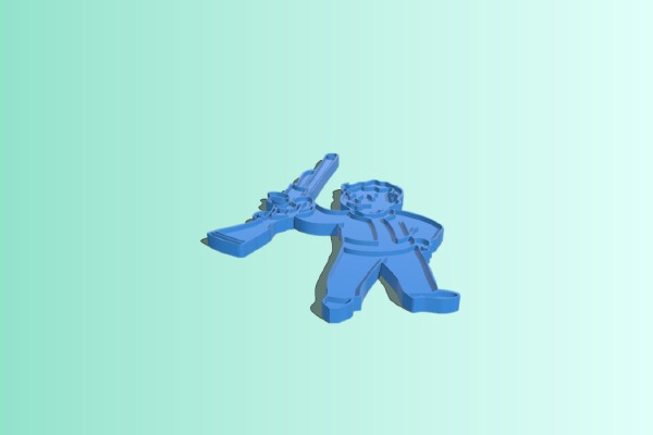 Basher Perk Pin | 3d print model