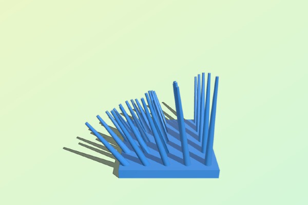 Electric flux through a square | 3d print model