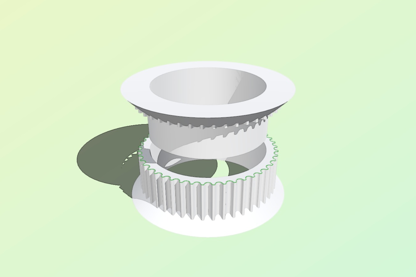 GT2 Idler Pully with chamfered edge