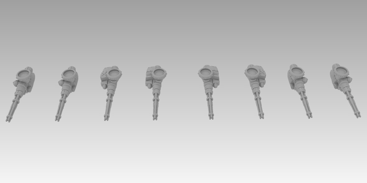 Rotary Autocannon For Smaller Knights