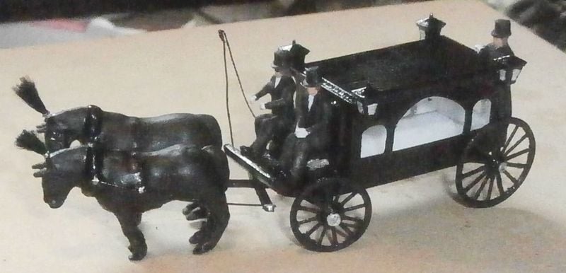 SCALEPRINT HORSE DRAWN HEARSE 00 HO SCALE | 3d print model