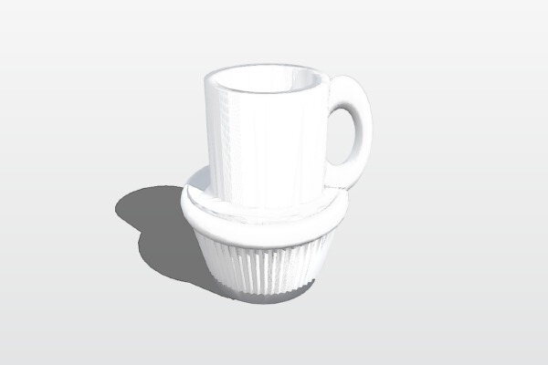 fullsized coffee cup cake cup all files | 3d print model