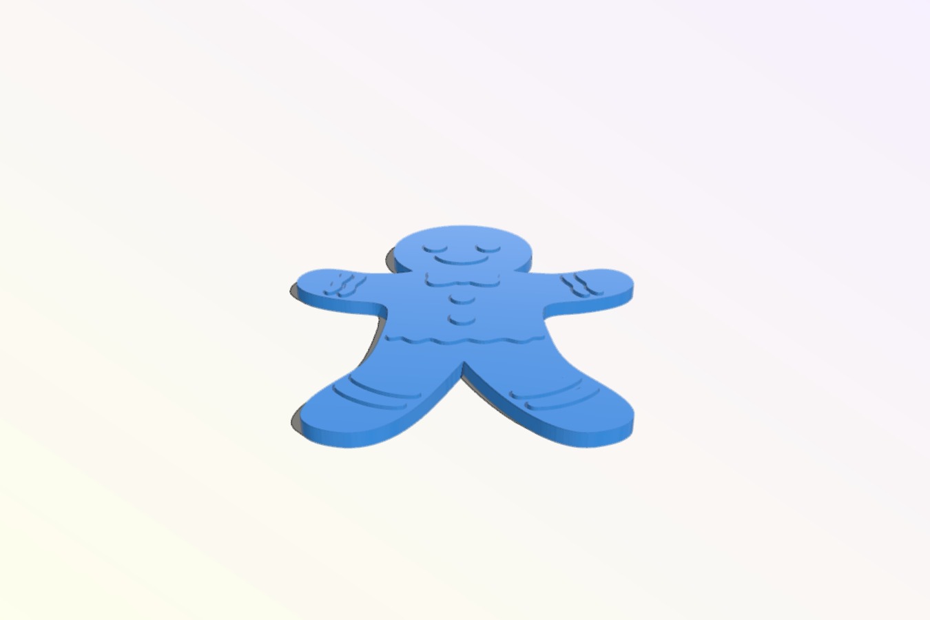 Gingerbread Man Fridge Magnet