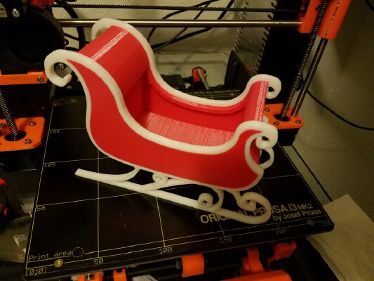 Santa's Helper's Sleigh | 3d print model