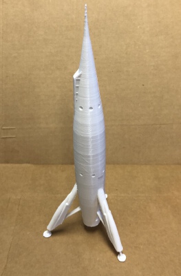 TWA Moonliner - Rocket to the Moon | 3d print model