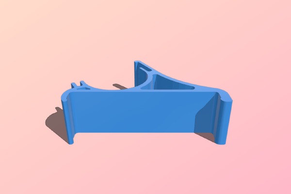 Google Pixel XL Dash Vent Mount - 1 11_16" fin spacing | 3d print model